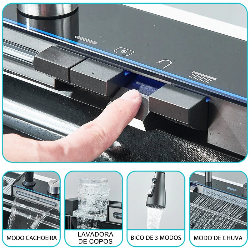 Kit Cuba Dupla Gourmet Aço Inox com acessório
