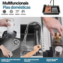 Kit Cuba Dupla Gourmet Aço Inox com acessório