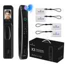 Fechadura facial 3D inteligente Intelar X3 Tuya Monitor de segurança facial e de câmera Impressão digital inteligente Senha Desbloqueio de chave biométrica