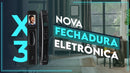 Fechadura facial 3D inteligente Intelar X3 Tuya Monitor de segurança facial e de câmera Impressão digital inteligente Senha Desbloqueio de chave biométrica