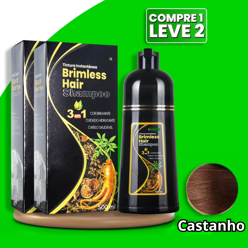 [COMPRE 1 LEVE 2] Shampoo Brimless Botânico Natural 3 em 1 (Dura Até 6 Meses!) + BRINDE Especial